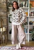 Big Softie Leopard Roo Knit Earth & Ecru